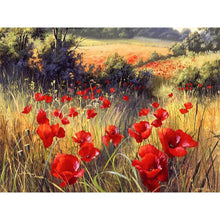 Load image into Gallery viewer, Poppies In The Field DIY Diamond Painting