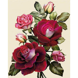 Red And Pink Roses DIY Diamond Painting