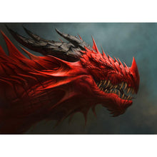 Load image into Gallery viewer, Red Dragon Portrait DIY Diamond Painting