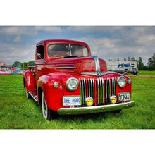 Load image into Gallery viewer, Red Old Car On The Grass DIY Diamond Painting