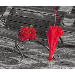 Red Roses And Umbrella DIY Diamond Painting