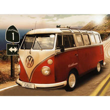 Load image into Gallery viewer, Red Volkswagen Bus DIY Diamond Painting