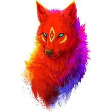 Load image into Gallery viewer, Red Wolf DIY Diamond Painting