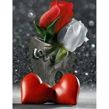 Load image into Gallery viewer, Roses And Hearts DIY Diamond Painting