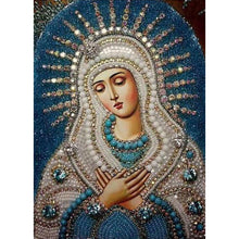 Load image into Gallery viewer, Saint Mary In Diamonds DIY Diamond Painting