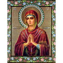 Load image into Gallery viewer, Saint Mary in Red DIY Diamond Painting