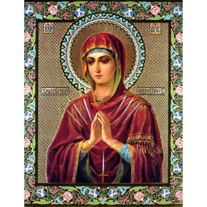 Saint Mary in Red DIY Diamond Painting