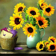 Load image into Gallery viewer, Sunflowers In The Vase DIY Diamond Painting
