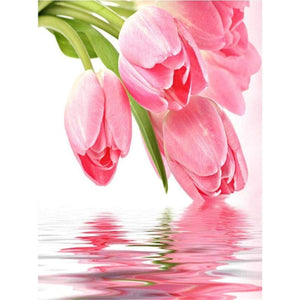 Tulips On The Water DIY Diamond Painting