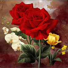 Load image into Gallery viewer, Two Red Roses DIY Diamond Painting