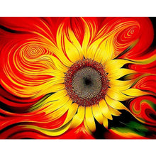 Load image into Gallery viewer, Warped Sunflower DIY Diamond Painting