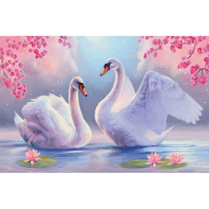 White Swans DIY Diamond Painting