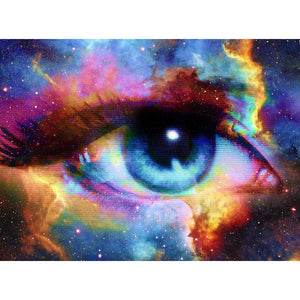Woman Eye And Cosmic Space DIY Diamond Painting